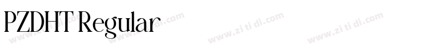PZDHT Regular字体转换